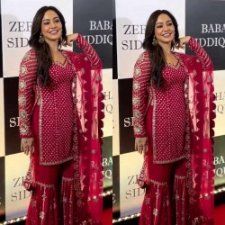 Party wear designer nayra cut sharara suit